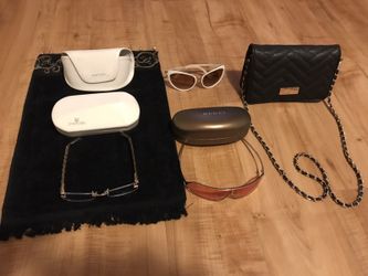 Gucci ,Tom Ford , Swarovski ,BCBG Purse original sun glasses
