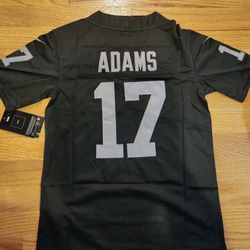 Raiders Adams 17 Black Jersey Men And Women 