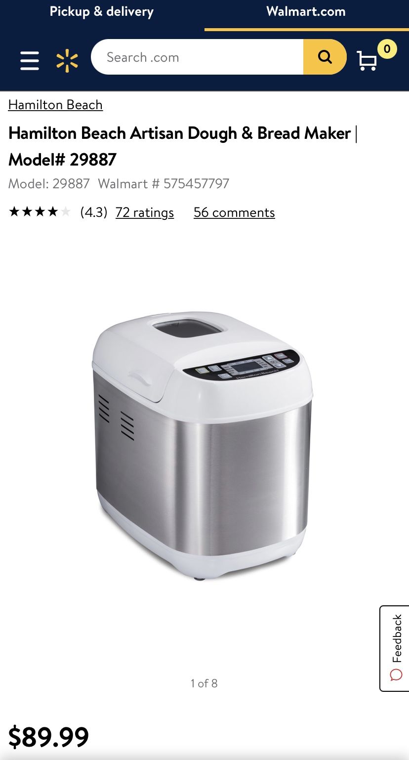 Hamilton beach bread maker