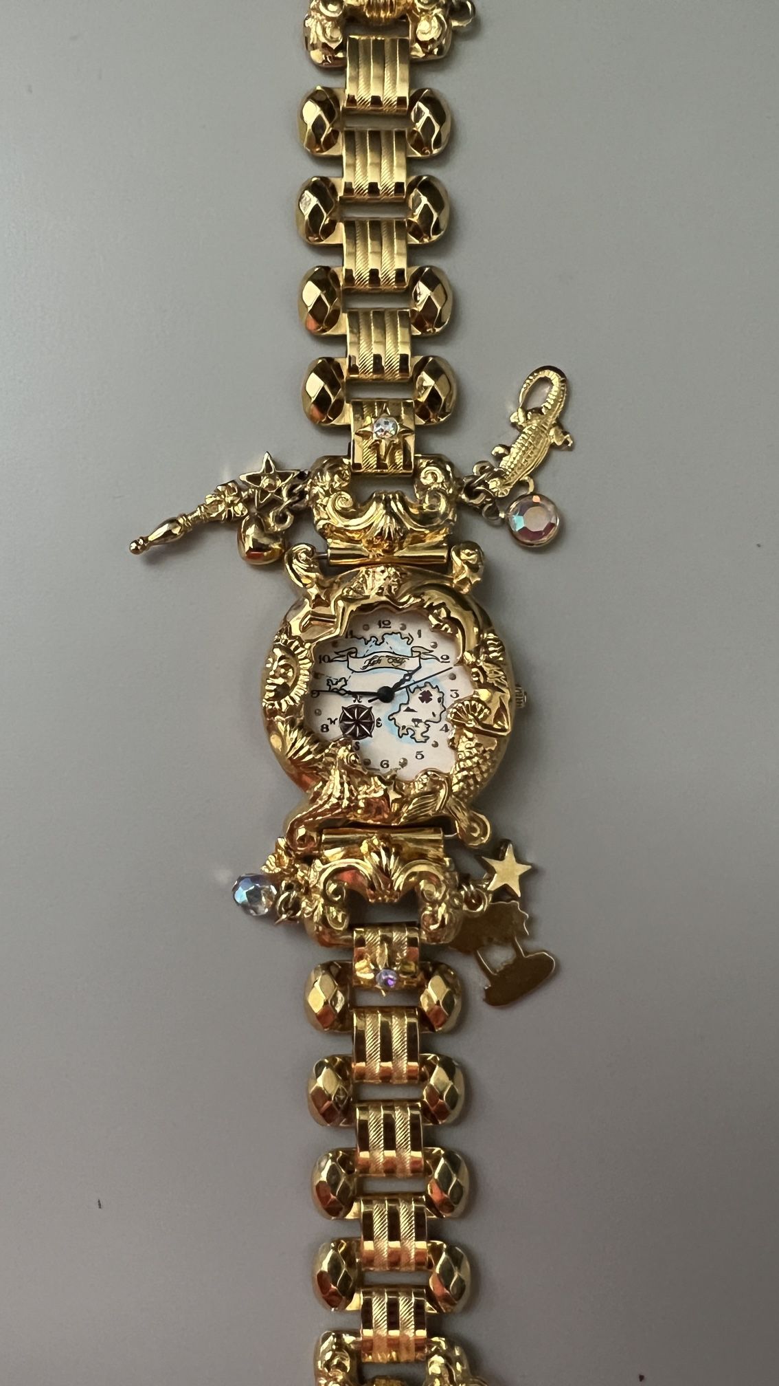 RARE Kirks Folly Vintage Forever Land Charm Watch