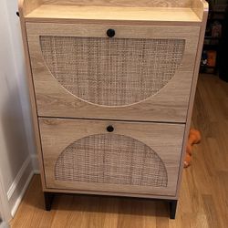 Rattan Shoe Cabinet 