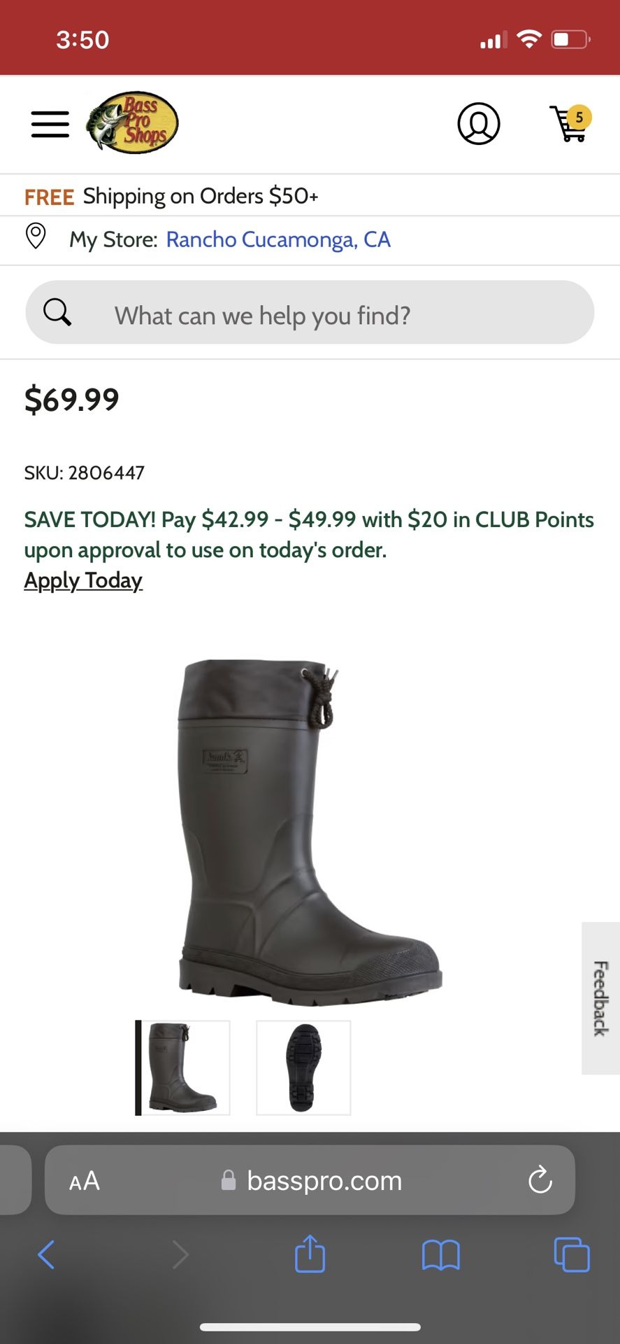 Kamik Water/snow Boots Size 11