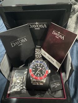 Davosa Ternos GMT Pepsi ceramic Bezel 40mm complete set (box, tags, and papers) $900