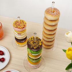 Clear Bubble Acrylic Donut Stands - 5PCS