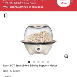 Dash 5qt Smart Store Popcorn Maker - Used 