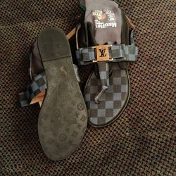 Real Louis Vuitton sandals size 9 $150 best offer