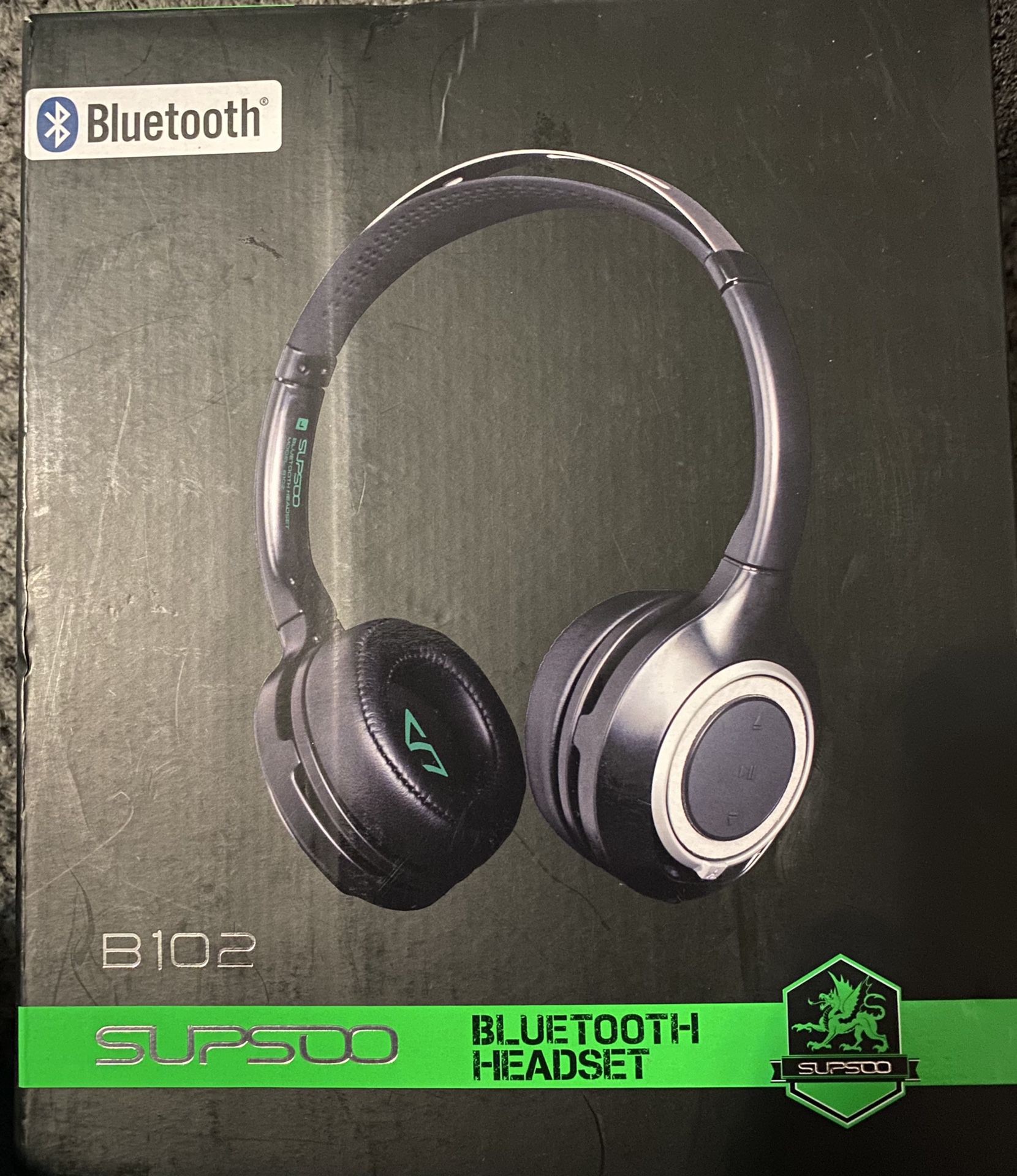Bluetooth Headset SUPSOO B102 Hi-Fi Deep Bass Wireless Headphones Over Ear with Noise Cancelling..