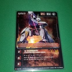 Gundam war Ccg 200t Rare Golo Foil Turn A Gundam Extremely Hard To Find 