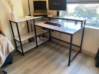L-shaped desk