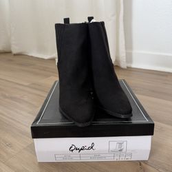 Qupid Black Boots Size 9