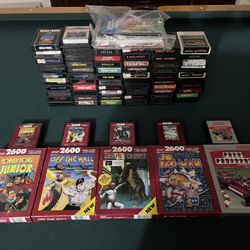 Atari 2600 Game Lot of 67 games, Manuals, Boxes