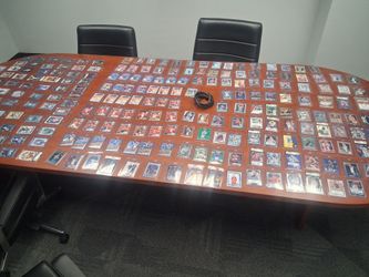 Over 300 cards all in protective covers a few slabs