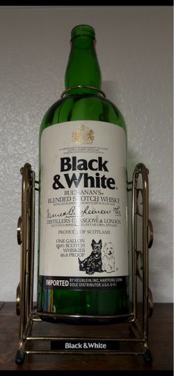 Buchanan’s Scotch Whiskey  18” bottle-empty-