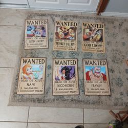 Six One Piece Posters