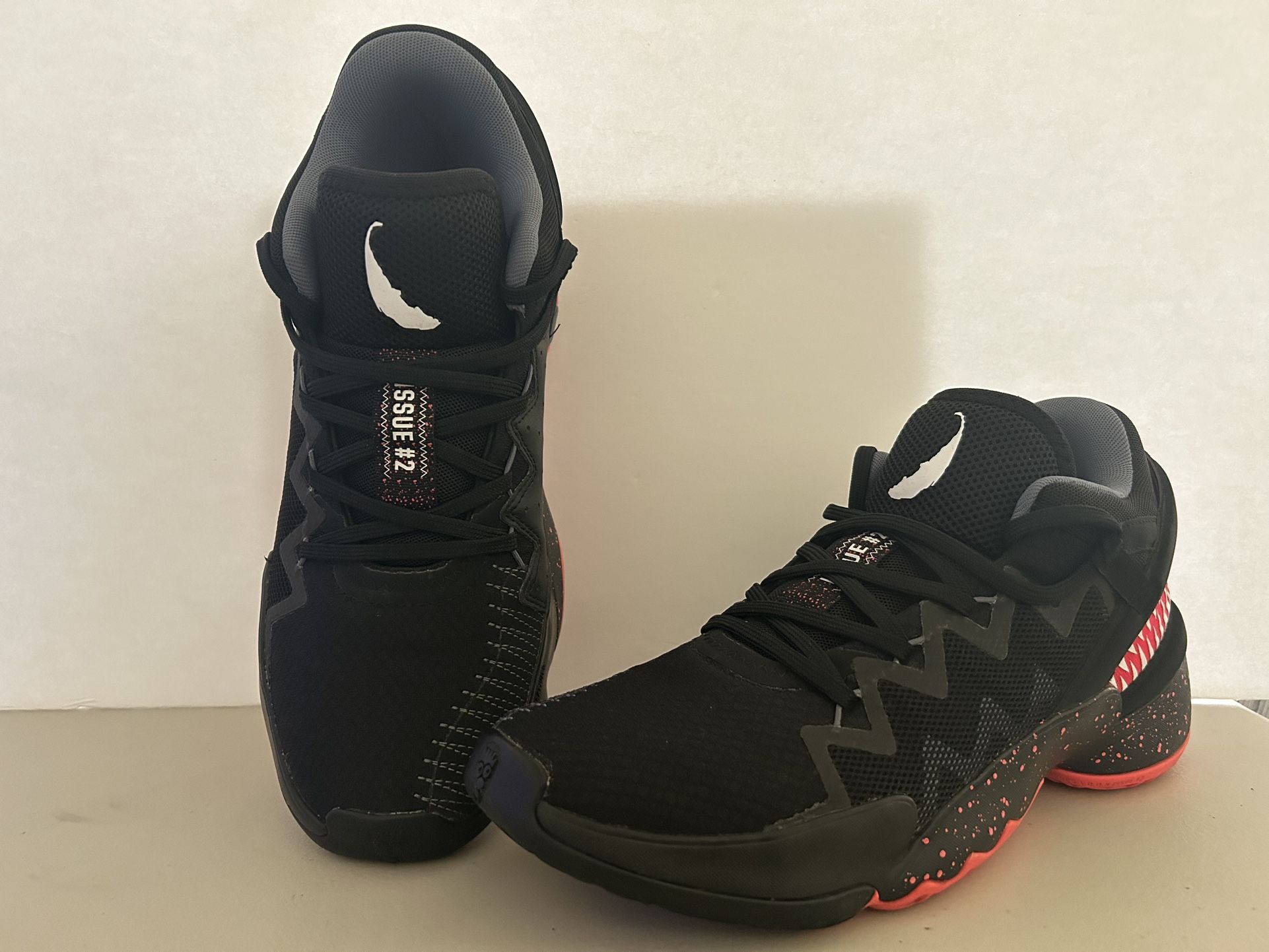 Adidas D.O.N. Issue 2 Marvel Venom Shoes Black FV8960 - Men’s 9.5
