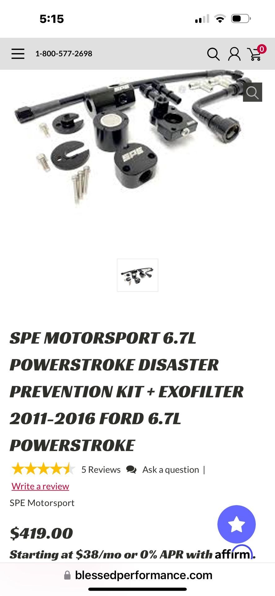 2011 And Up F250 6.7 Disaster Prevention Kit