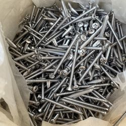Stainless Steel Screws Phillips Oval Head Work Tools Contractor Construction Home Improvement Job Site Hardware Screw