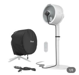 Shark FlexBreeze Cordless Fan with Misting Attachment / In Black