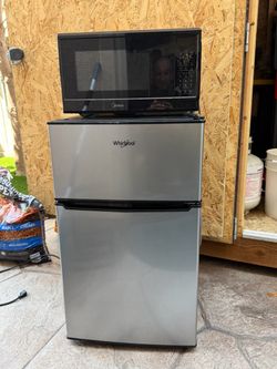 Mini Dorm Refrigerator and Microwave