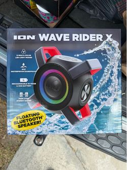 Ion Wave Rider X Floating Bluetooth Speaker Pair Rechargeable/Water&Sand Proof