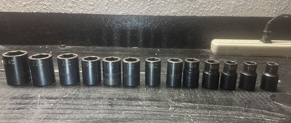 13 Piece Matco 1/2 “ Drive Impact Socket Set