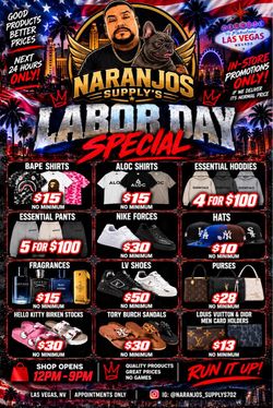🔥 LABOR DAY SPECIAL — TODAY ONLY! 🔥
