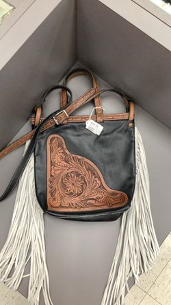 Doug Raegan Western Style Leather Cross-Body Bag (Used)