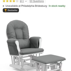 Storkcraft Hoop Glider Nursery Rocking Chair and Ottoman