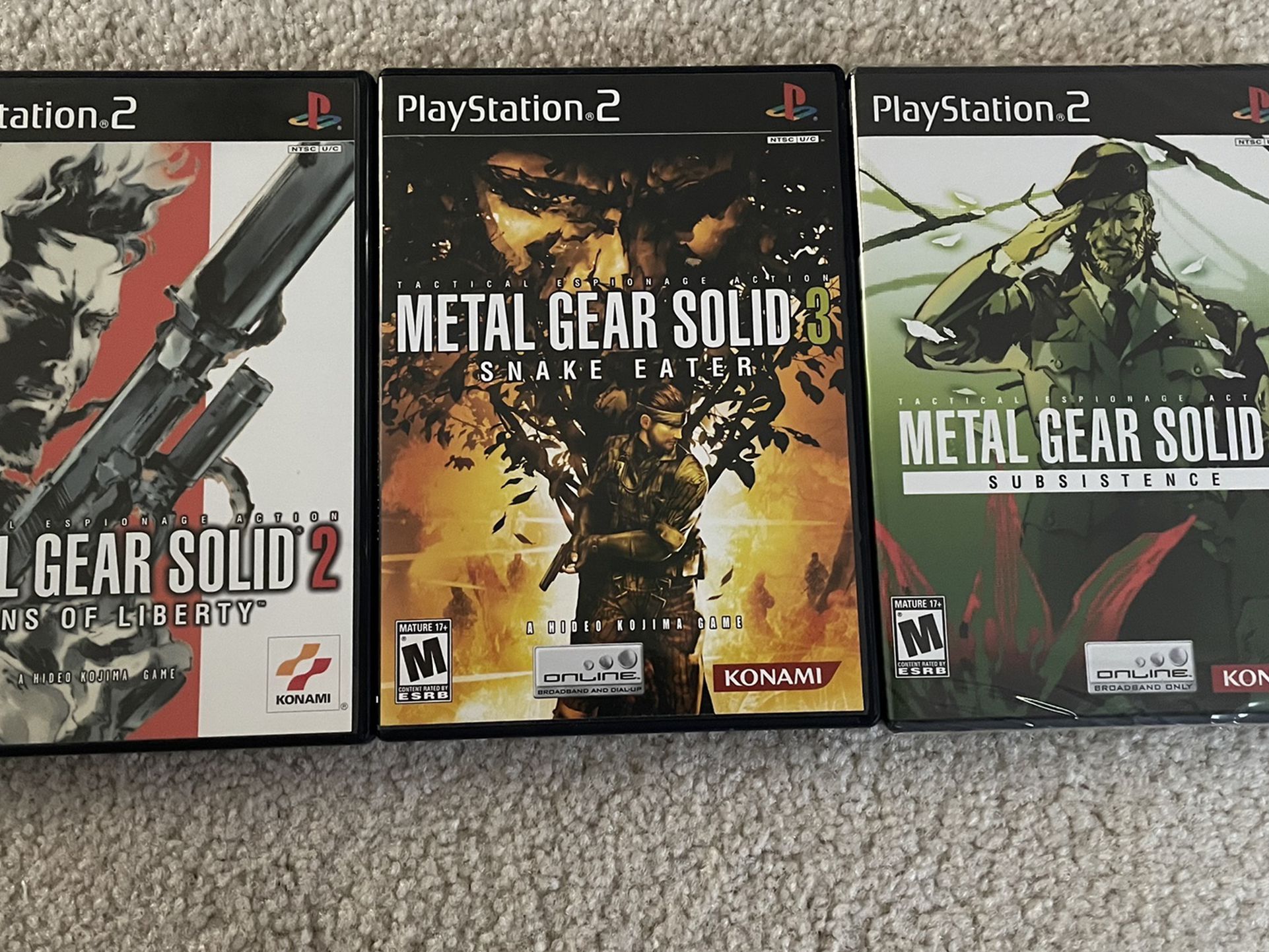 PS2 Metal Gear Game Collection