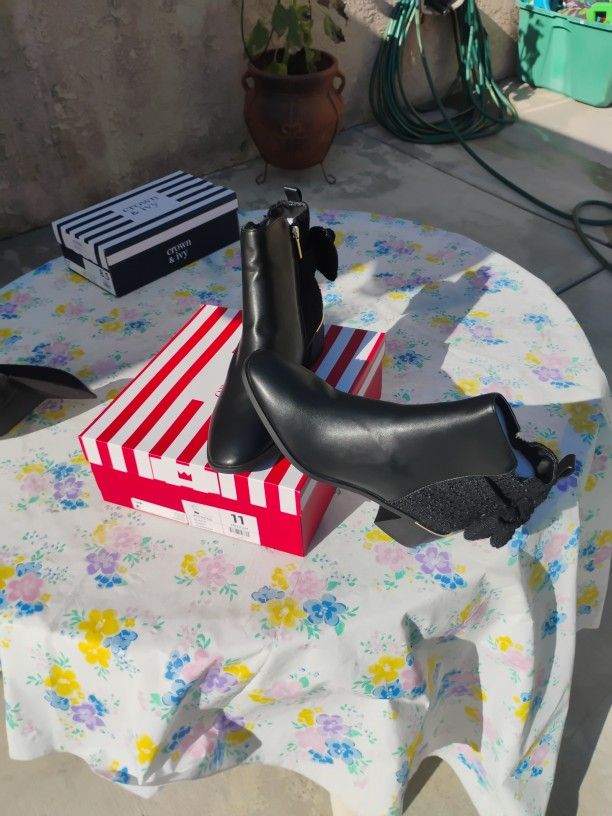 Black Cindy High Heel Boot