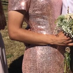 sequence bridesmaid dress