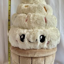 Rare Squishable Retired 18” Vanilla Ice Cream Cone 