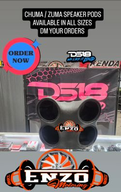 Scooter speaker pods for chuma