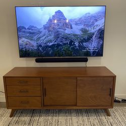 Solid wood TV stand 
