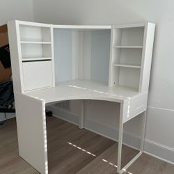 White Corner Desk