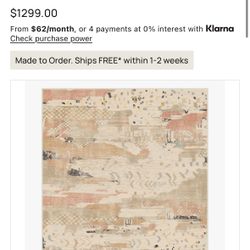 Ruggabble Gaia Ivory Rug 10x14ft (without Rug Pad)