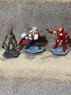 Disney Infinity 2.0 Marvel Groot Guardians of the Galaxy & Thor & Ironman figure