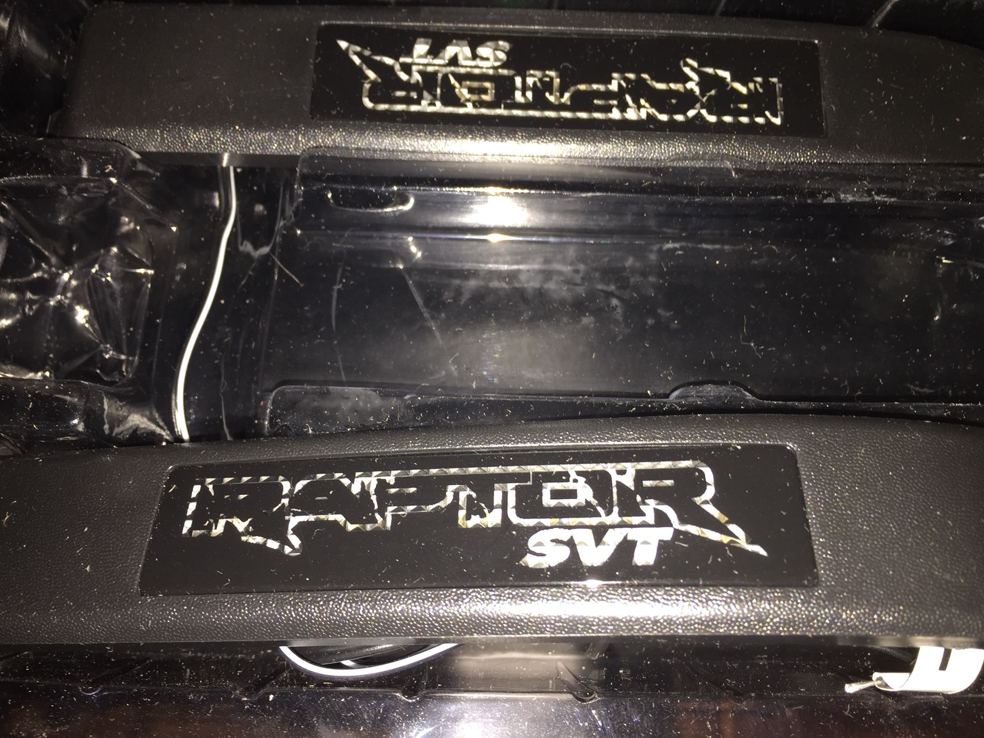 NEW, lighted side mirror lenses with Raptor labeling