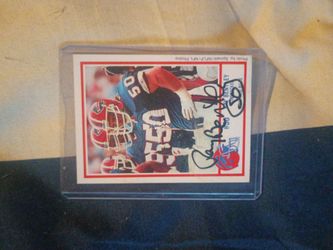 Autograph Ray Bentley Buffalo bills card