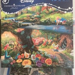 Disney Thomas Kinkade Alice In Wonderland Puzzle 