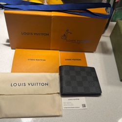 Louie Vuitton Slender Wallet BLACK 