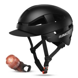 RUNACC Cycling Bicycle Helmet Mountain Bike Accessories,Helmets for Adult Youth Safety Adjustable Bike Helmet Carbon Hat with Removable Visor