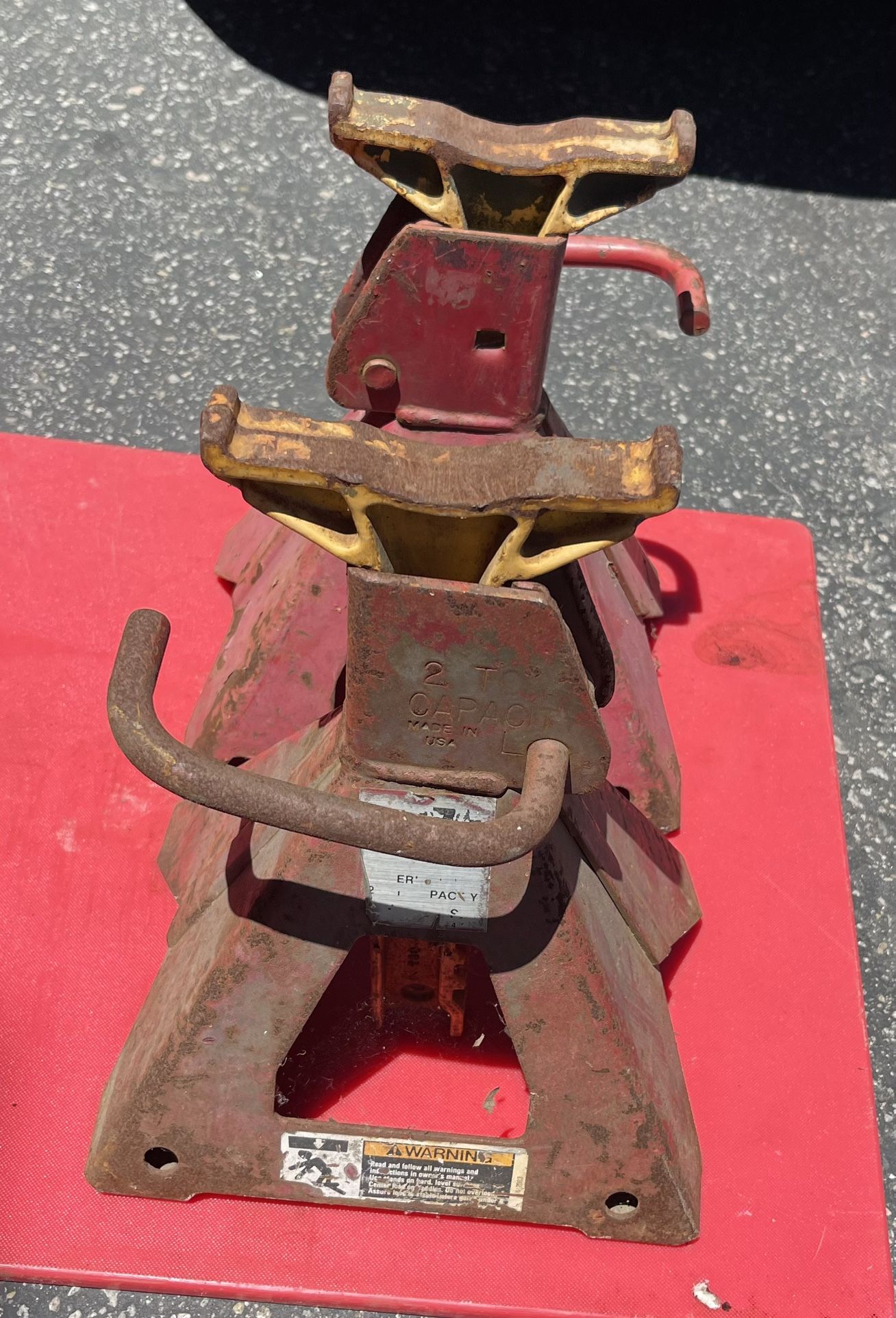 Snap-On jack stands, specifically the 2-ton capacity model YA-874, or the 5-ton capacity model YA-875