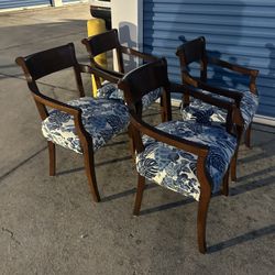 Four Nice Upholstered Chairs 