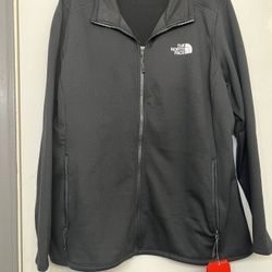 North Face,             Zip Up Sweater, Black, XXL