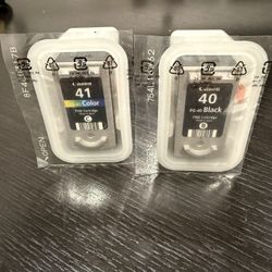 Canon Printer Ink Cartridges Black 40 / Color 41