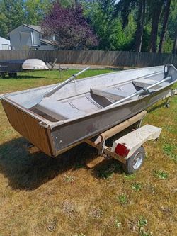 Boat, Trailer, Oars