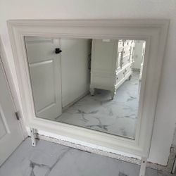 White Dresser Mirror