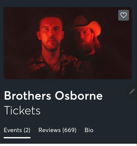4 Brothers Osborne Tickets