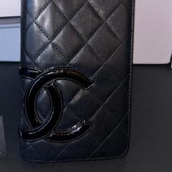 Authentic Chanel Cambon Lambskin Leather Wallet